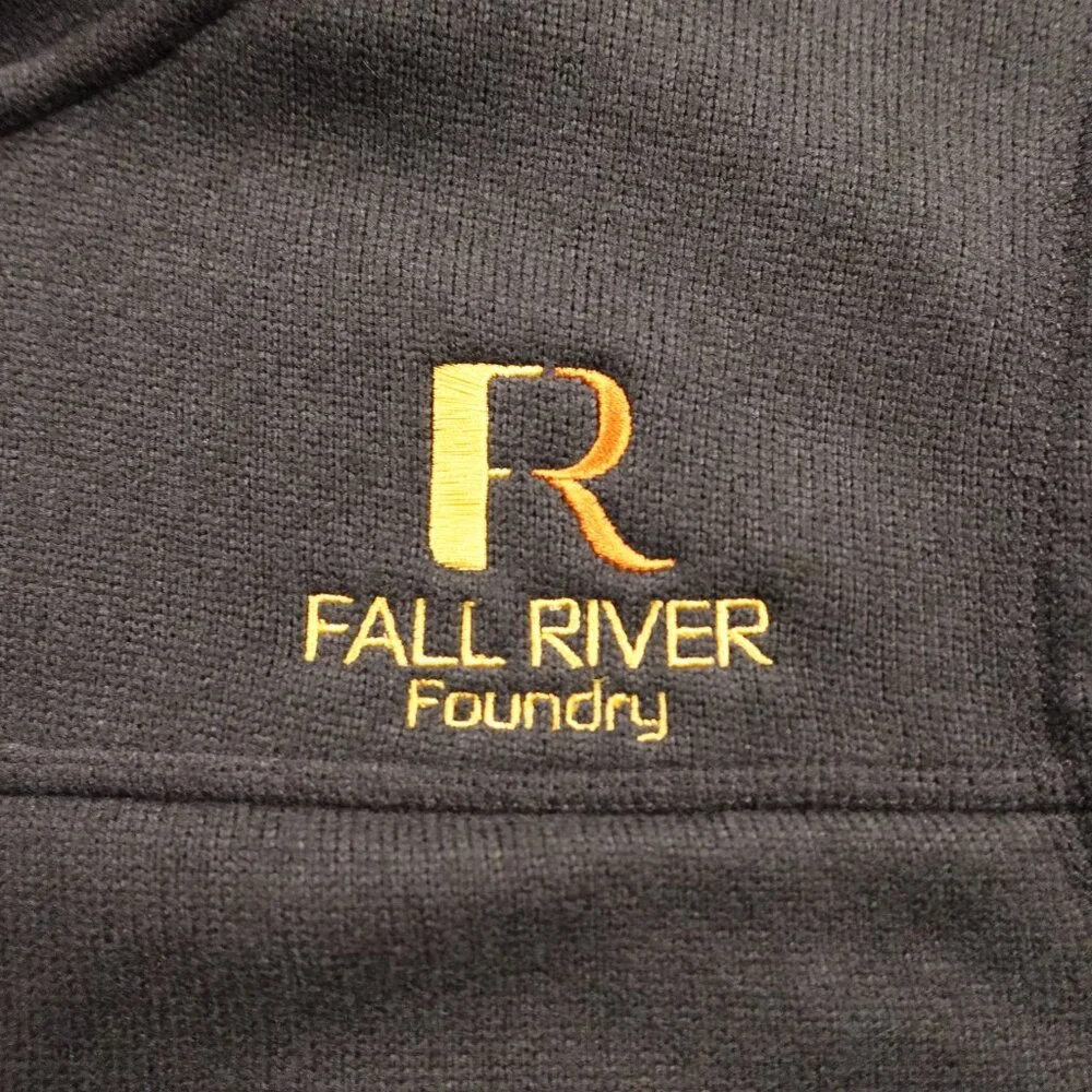 The North Face Black Fleece Vest‎ Men’s XXL – Fall River Foundry Logo